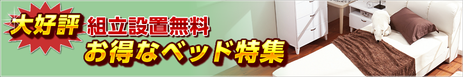 新生活応援 組立設置無料ベッド